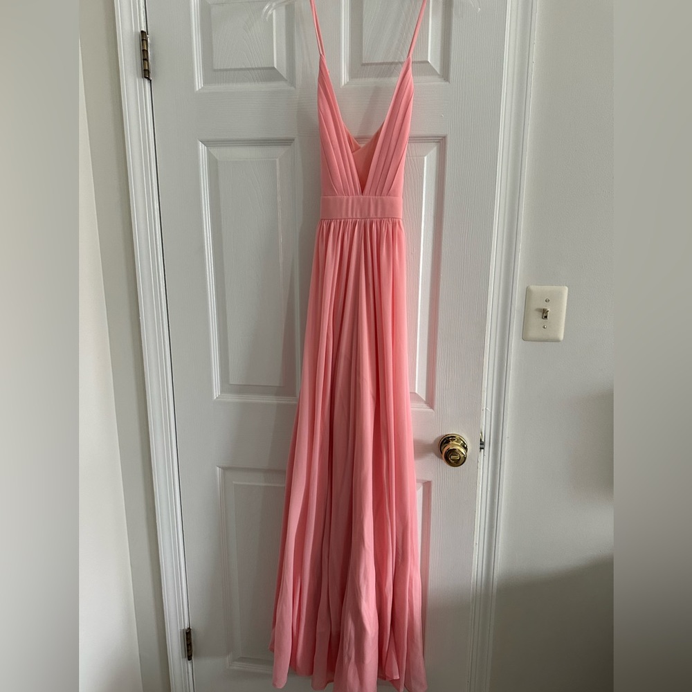 Pink Lily pink maxi dress nwot size small flowy